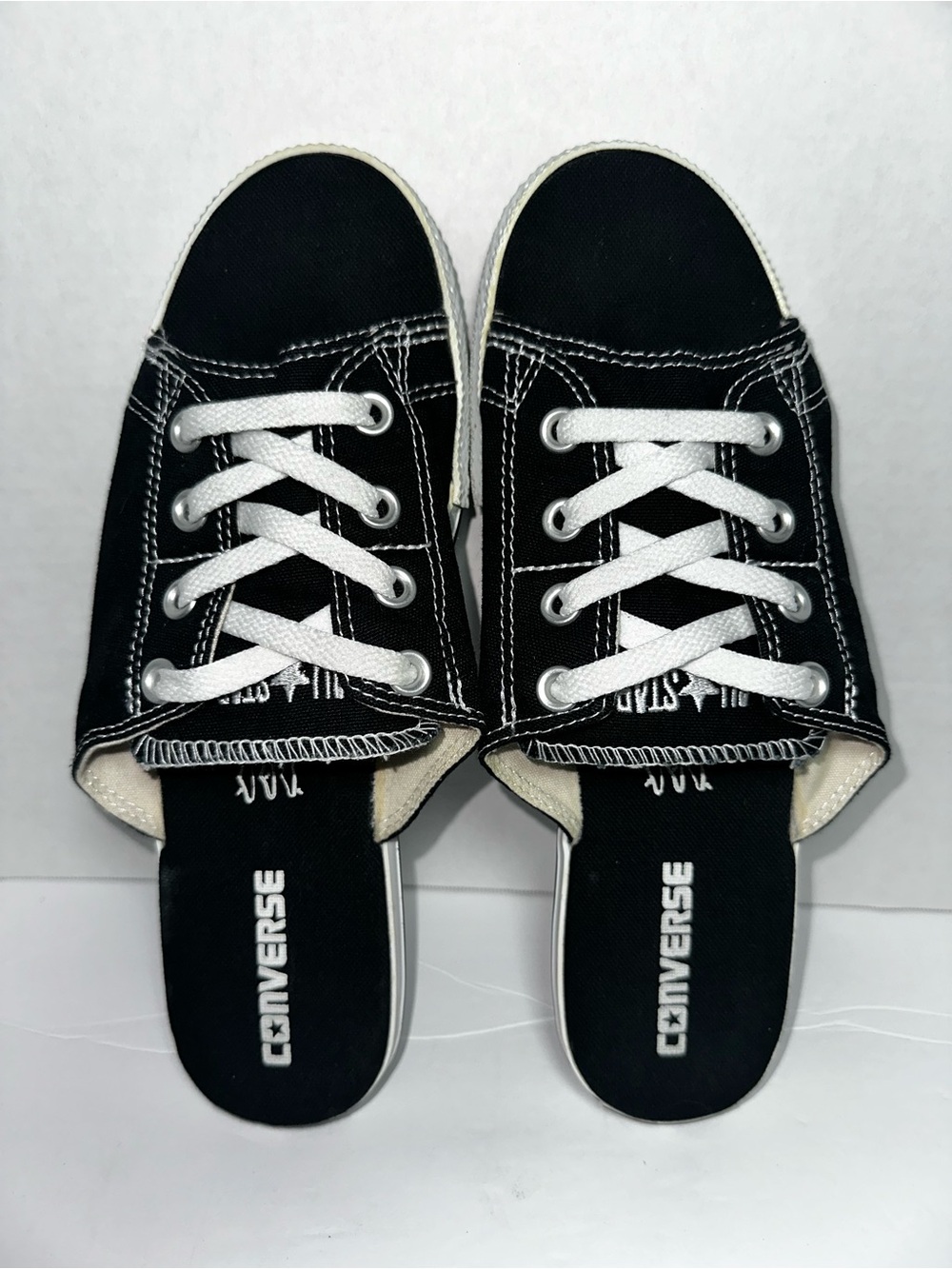 Converse All -Star Cutaway Black Sandal  Slide Sneakers  Sz 10 Hard To Find